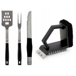 Grilio įrankių ir kepsnių stalo įrankių rinkinys
