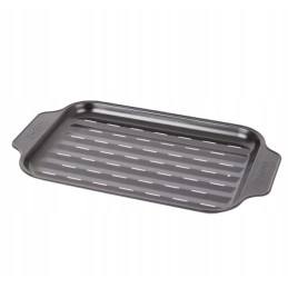 Kepsninės komplektas, metalinis padėklas + žnyplės 41 cm + popierinės lėkštės 20 vnt