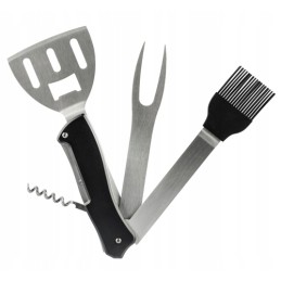 Praktiškas, sulankstomas 5in1 kepsninės įrankių rinkinys – sulankstomas daugiafunkcis įrankis kepimui ant grotelių