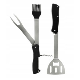 Praktiškas, sulankstomas 5in1 kepsninės įrankių rinkinys – sulankstomas daugiafunkcis įrankis kepimui ant grotelių