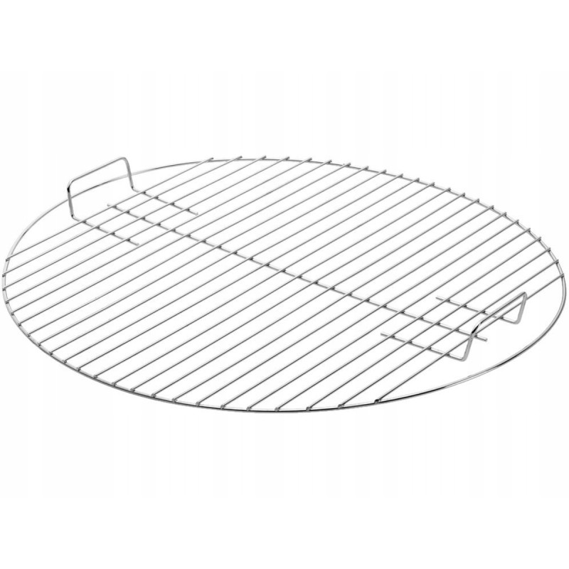 Grilio grotelės su dviem rankenomis, ø42 cm, chromuotos degimo ir žievės