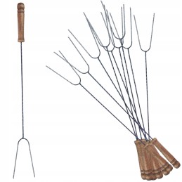 ️ Šakučių pagaliukai laužo grilyje dešra dešroms kepti 1,2 m 10 vnt  ️