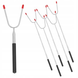 Grilio lazdelė, dešros šakutė, teleskopinis rinkinys, 6 vnt.