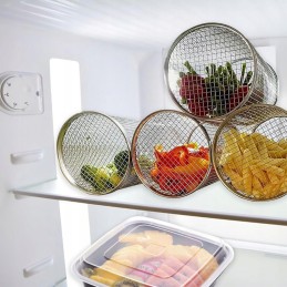 Lengvas grilio krepšelis kepimui apvaliai 20*9cm 2 vnt