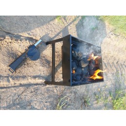 ✅ Didelė sulankstoma turistinė kepsninė su anglimis