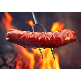 ️ Šakučių pagaliukai laužo grilyje dešra dešroms kepti 1,2 m 10 vnt  ️