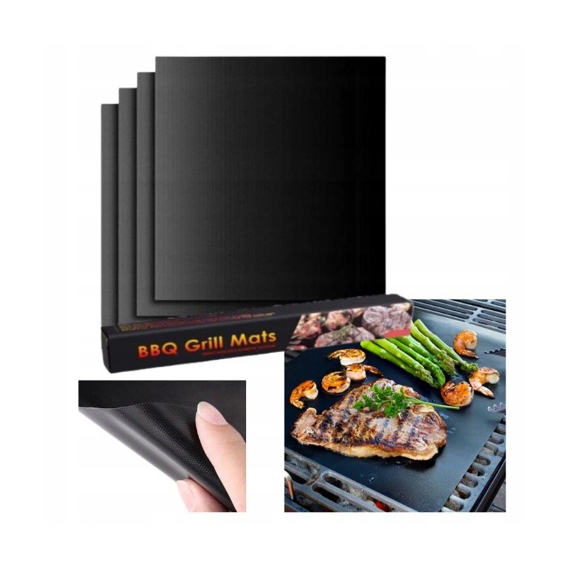 Tefloninio grilio kilimėlio padėklo grilis kepimui grilio rinkinys 5 vnt