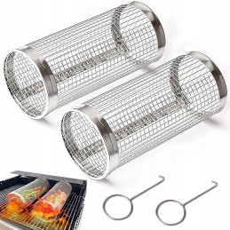 Krepšelis daržovėms ir gruzdintoms bulvytėms kepti, besisukančios grotelės, 20x9cm