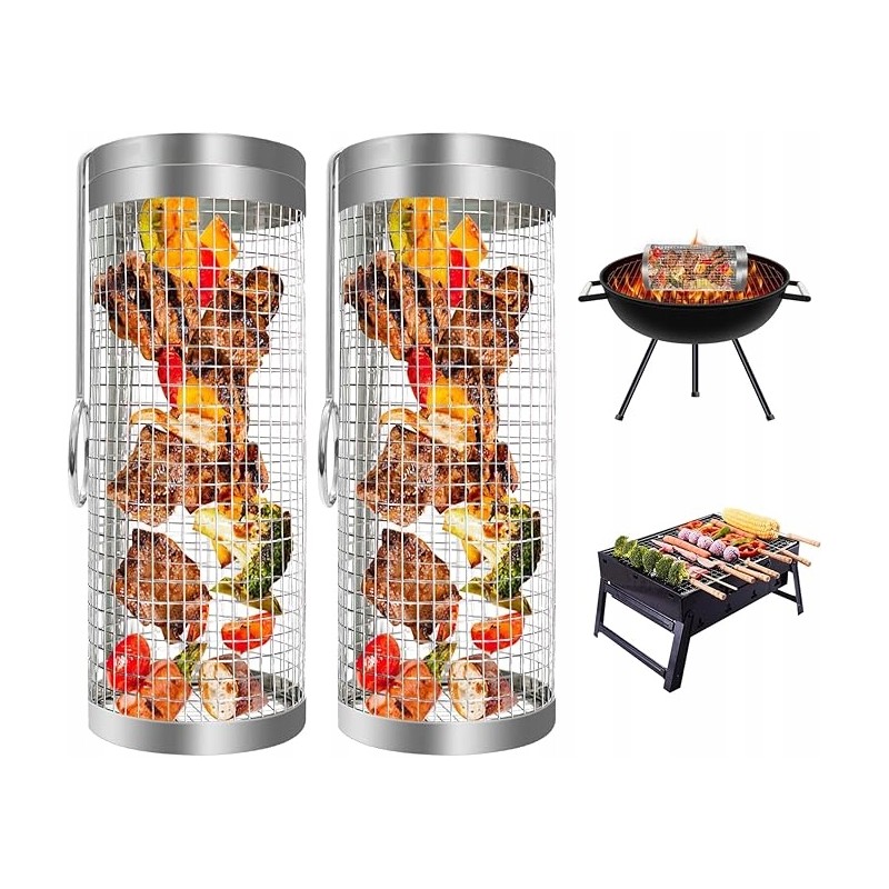 Orkaitės narvelio kepimo įrankis, nerūdijančio plieno, 2 vnt