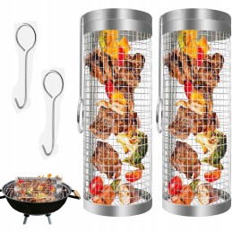 Krepšelis daržovėms ir bulvytėms kepti, grotelės, besisukančios grotelės, volelis griliui x2