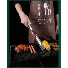 Ilgos grilio žnyplės, nerūdijančio plieno, 45 bbq