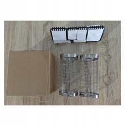 Cilindrinis grilio krepšelis - priedai lauko kepsniui 9*20 cm 2 vnt