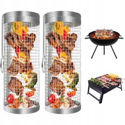 Cilindrinis besisukantis daržovių kepimo krepšelis 9x 20cm 2 vnt