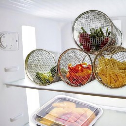 2 grilio ritinėlių rinkinys, nerūdijančio plieno cilindrinis grilio krepšelis