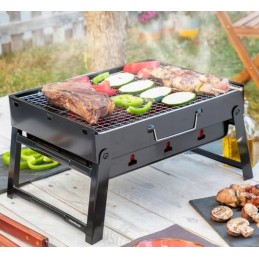 Žygio grilis nešiojamas sulankstomas kempingo lagaminų rinkinys xl priedai