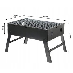 Žygio grilis nešiojamas sulankstomas kempingo lagaminų rinkinys xl priedai