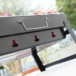 Žygio grilis nešiojamas sulankstomas kempingo lagaminų rinkinys xl priedai