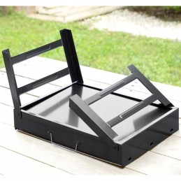 Žygio grilis nešiojamas sulankstomas kempingo lagaminų rinkinys xl priedai