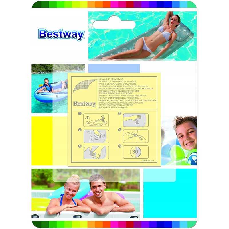 Bestway baseino čiužinių remonto rinkinys, 10 vnt