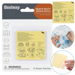 Bestway 62068 remonto rinkinys iš 10 vienetų vandeniui atsparių baseinų čiužinių