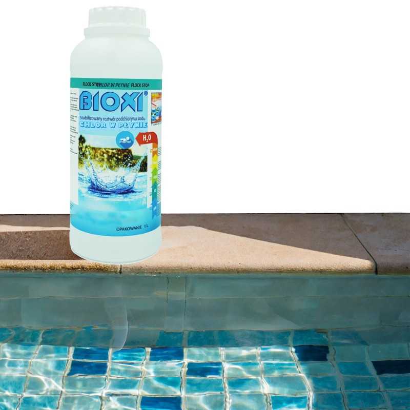 1l skysto chloro natrio hipochlorito baseino šulinių paviršiaus dezinfekcijai