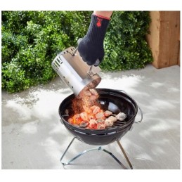 Kamino starteris griliui apšviesti anglies briketais, nerūdijantis plienas - bbq