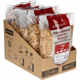 Zrebki 100 saldžiosios vyšnios, 2 klasė, rinkinys 5x450g d browin borniak thermowind grilla