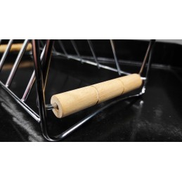 Grilis šonkauliukų ir bbq kepsnių kepimui, nerūdijančio plieno stovas