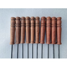 Šakučių lazdelės šakės laužo lazdos 125cm 10 vnt