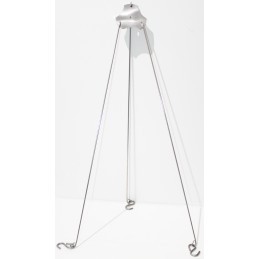 Pakabukas trikojo grotelių tvirtinimui prie pakabos