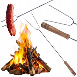 ️ Šakučių pagaliukai laužo grilyje dešra dešroms kepti 1,5 m 10 vnt  ️