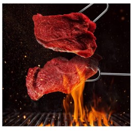 Šakės, lazdos, teleskopinės šakutės kepsninei, nerūdijantis plienas, rinkinyje 4 vnt.