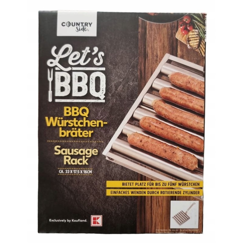 Grilis kaimiškų dešrelių kepimui