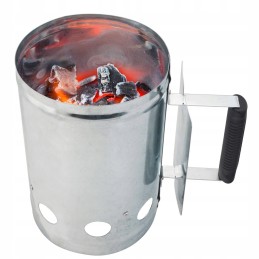 Kaminas greitam kepsninės uždegimui, metalinis, oe 16 cm, didelis, su rankena