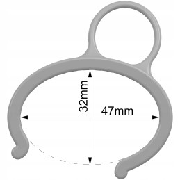 Presentplaadi fooliumklamber, klamber, basseinilukk bestway intex 47x32mm
