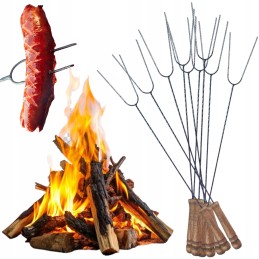 ️ Šakučių pagaliukai laužo grilyje dešra dešroms kepti 1,5 m 10 vnt  ️