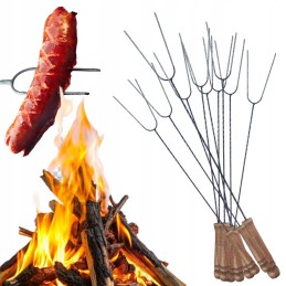 ️ Šakučių pagaliukai laužo grilyje dešra dešroms kepti 1,5 m 10 vnt  ️