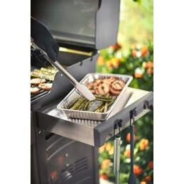 Aliuminio padėklai kepsniams nuvarvėti, stiprūs, rinkinys iš 5 Weber XL