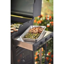 Aliuminio padėklai kepsniams nuvarvėti, stiprūs, rinkinys iš 5 Weber XL