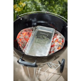 Aliuminio padėklai kepsniams nuvarvėti, stiprūs, rinkinys iš 5 Weber XL
