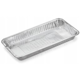 Aliuminio padėklai kepsniams nuvarvėti, stiprūs, rinkinys iš 5 Weber XL