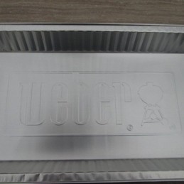 Aliuminio padėklai kepsniams nuvarvėti, stiprūs, rinkinys iš 5 Weber XL