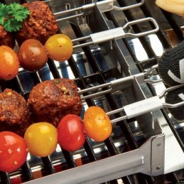 Dvigubi kebabo iešmeliai, 4 vnt