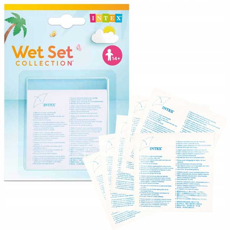 Remonto lentjuosčių remonto rinkinys pripučiamiems daiktams intex 59631