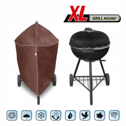 Vandeniui atsparus apvalus grilio dangtis, XL dydis