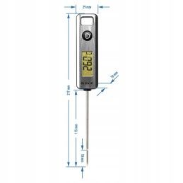Kulinarinis termometras – elektroninis, LCD, zondas