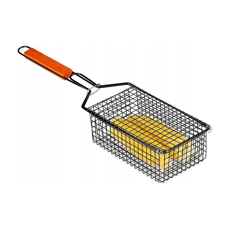 Grilio grotelių grotelių krepšys poilsio dienoms skirtoms daržovėms