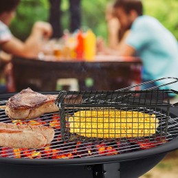 Grilio grotelių grotelių krepšys poilsio dienoms skirtoms daržovėms