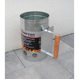 Kaminas apšvietimui anglies briketai BBQ židinys židinio grilis 26x17cm sidabrinis5