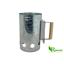 Kaminas apšvietimui anglies briketai BBQ židinys židinio grilis 26x17cm sidabrinis5